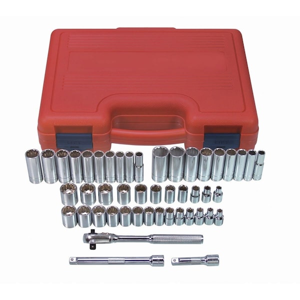 SAE/Metric Socket Set, 47 pcs.